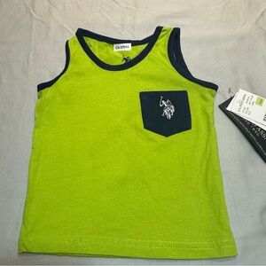 U.S. Polo Assoc'n - NWT - Kids Green and Navy Tank Top